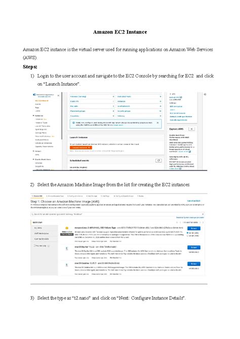 Amazon Web Services Assignment - Amazon EC2 Instance Amazon EC2 ...