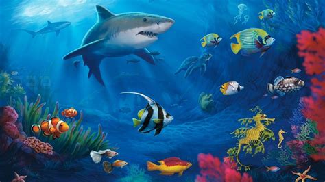 Image result for Live Fish Background PC
