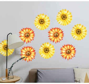 Sunflower Wall Stickers - TenStickers