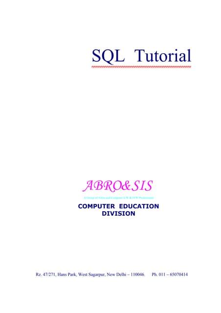 Image result for SQL Tutorial 5