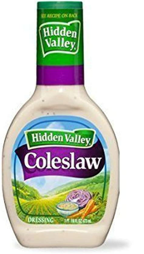 Buy Hidden Valley Ranch, Coleslaw Dressing, 16oz Bottle Pack of 3 ...