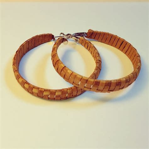 Large cedar woven hoops $40 by Gitxsan/Nisga'a weaver Jaimie Davis ...
