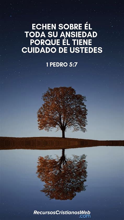 Versículos Bíblicos de Animo y Aliento - 1 Pedro 5:7 | Frases ...
