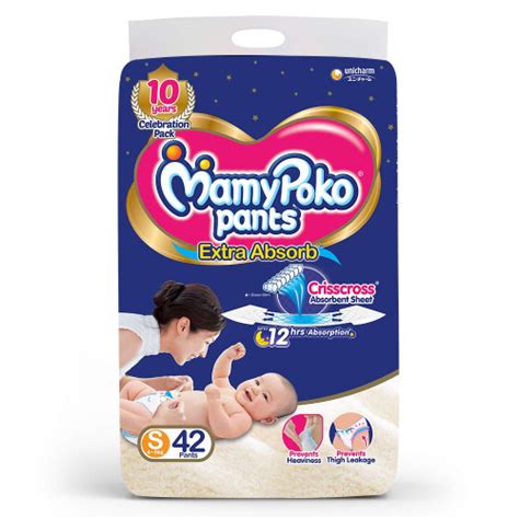 Mamy Poko Pants Small 4-8kg Diapers (Pack of 42) : Buy Mamy Poko Pants ...
