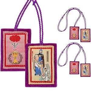 Buy Small Purple Scapular Marie Julie Jahenny of Benediction and ...