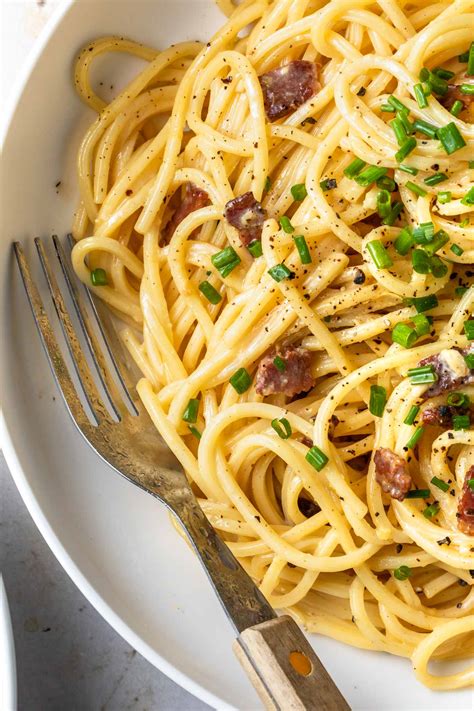 Easy Spaghetti Carbonara Recipe Without Cream Cheese | Deporecipe.co