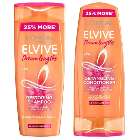 L'Oréal Paris Elvive Dream Lengths Shampoo and Conditioner Set ...