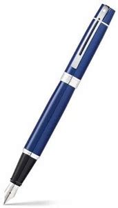 SHEAFFER Gift 300 | E9341 Glossy Blue With Chrome Trim (Medium Nib ...