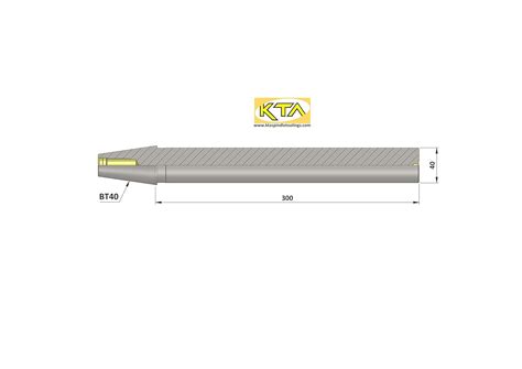 KTA BT40 MAS 403 MASTER MANDREL DIA40 L 300 - : Amazon.in: Industrial ...