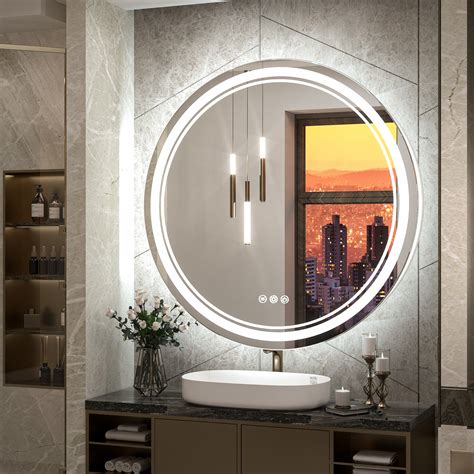 Orren Ellis Elayshia Lighted Dimmable LED Frontlit&Backlit Frameless ...