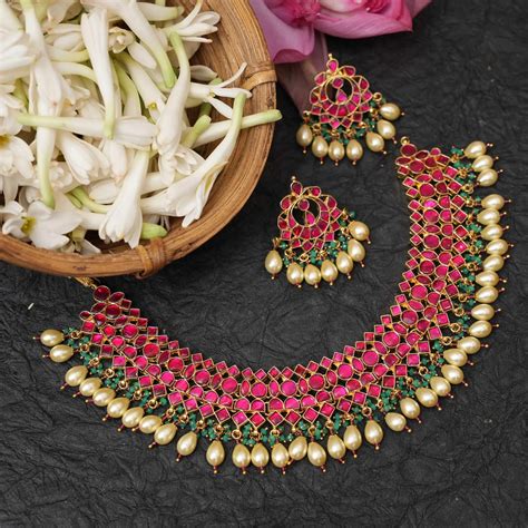 Kundan Choker Necklace & Polki Choker Necklace