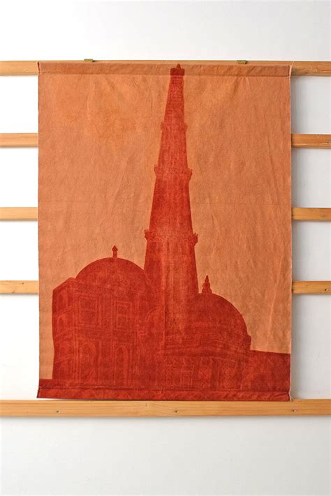 Qutub Minar Hand Painted Canvas Wall Art Hanging Online – Rickshaw Recycle