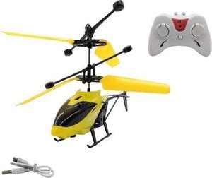 BMT Remote Control and Hand Sensor Rechargeble Flying Helicopter Toys ...