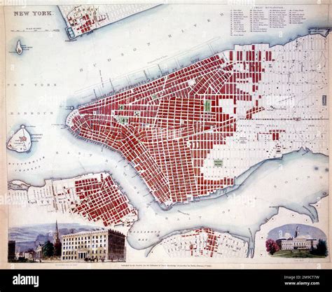 Map of new york 1840 hi-res stock photography and images - Alamy