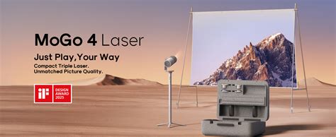 XGIMI MoGo 4 Laser Portable Triple Laser Projector - Wave, Switch, Wow Wave your hand within 30cm of the lens to change up the content—no remote required.