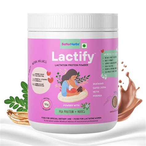 Lactify Lactation Protein Powder with Shatavari to increase Breast Milk ...