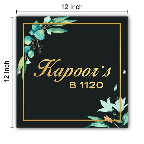 Buy Acrelic Name Plate For Home On Nutcase - India
