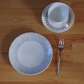 2枚セット ドイツ製ビンテージ食器 Schumann Arzberg デザートプレート ケーキ皿 幾何学柄 #181213 レトロ ...