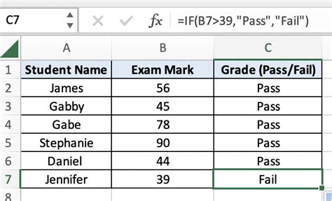 IF Function Basics Excel 的图像结果