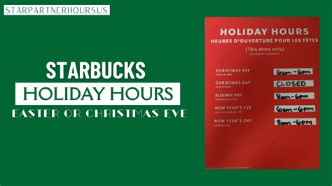 Starbucks Holiday Hours - Is it Open on Easter Or Christmas 2024?