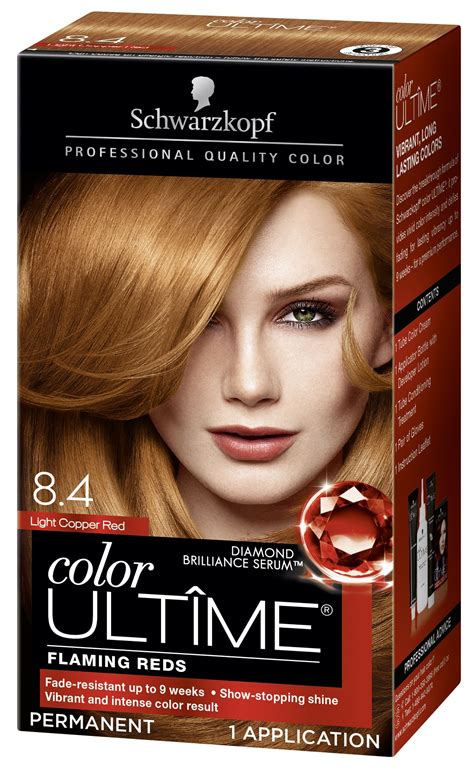 Schwarzkopf Color Ultime Permanent Hair Color Cream, 8.4 Light Copper ...