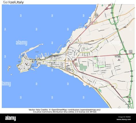 Gallipoli Map Stock Vector Images - Alamy