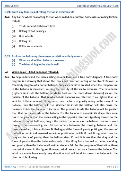 Image result for Physics Dynamics Question. Answer