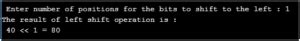 Image result for C Left Shift Operator
