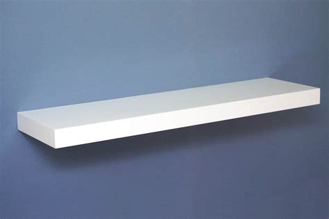 Floating Shelf | Gloss White | 90x25x5cm - Mastershelf