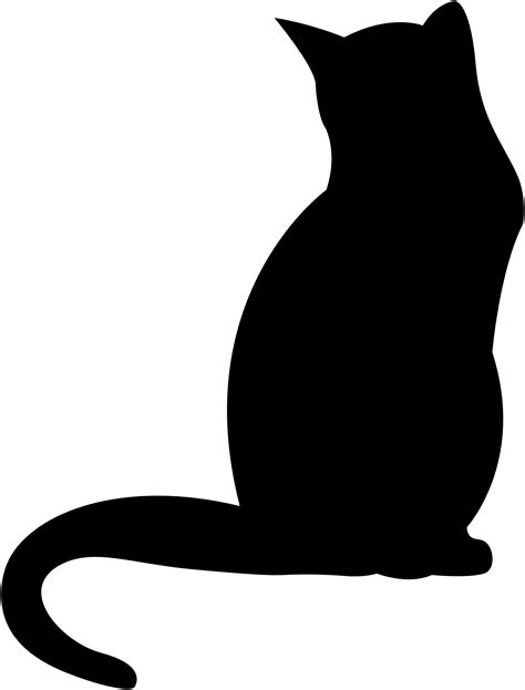 Black cat Kitten Polydactyl cat Clip art - animal silhouettes png ...