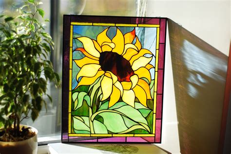 Images Of Stained Glass Sunflowers at Marvin Goff blog