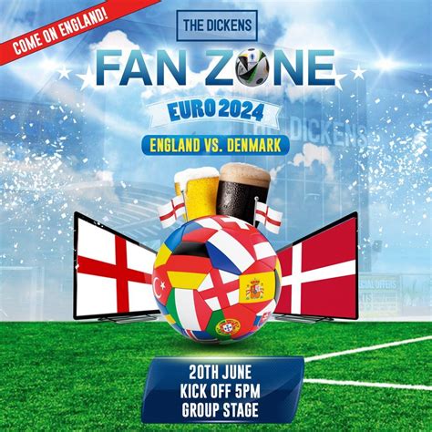Fanzone : England vs. Denmark, The Dickens Inn Middlesbrough, 20 June ...
