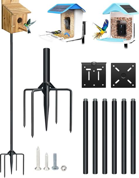 Amazon.com : QwayHome Upgrade 80In Smart Bird Feeder Pole, Outdoor ...