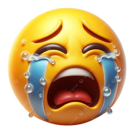 Sad Crying Emoji PNG, Vector, PSD, and Clipart With Transparent ...