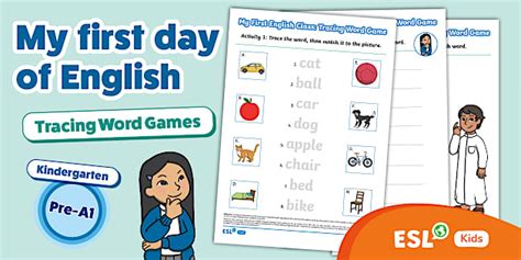 25 English Worksheets for Kindergarten, Print and Learn!