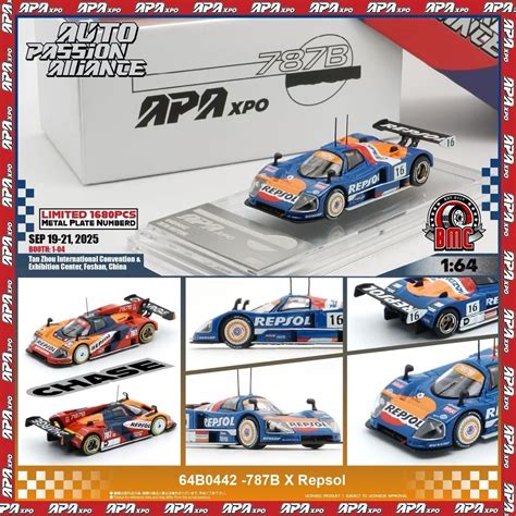 BMC Models x APA XPO 1:64 Repsol Mazda 787B Blue Limited Edition ...