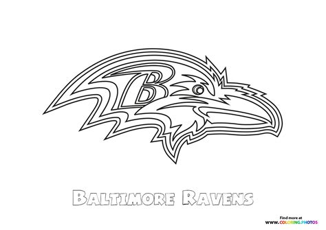 Baltimore Ravens NFL logo - Coloring Pages for kids
