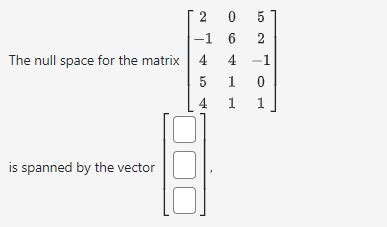 Image result for Left Null Space Example Rectangular Matrix