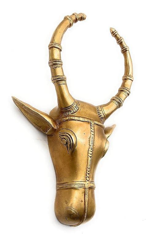 Bhunes Brass Nandi Bull Face Wall Hanging Showpiece – ArtyCraftz