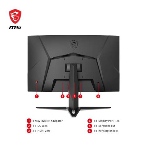 MSI G24C4 E2 24 Inch FHD Curved Gaming Monitor - 1500R 1920 x 1080 VA