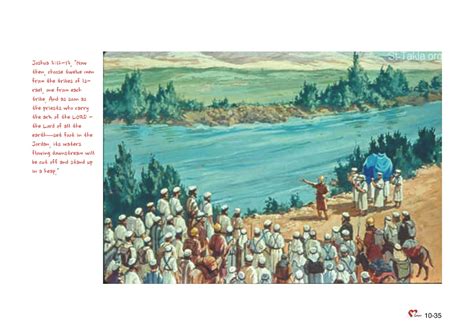 Chapter 10 – Lesson 34 – Crossing the Jordan River – 畫說聖經