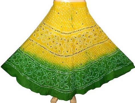 Rajasthani Bandhani Bandhej Skirts - Jaipuri Fashion Skirt Trader ...