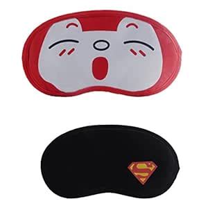 Buy Jenna Red Sleepy Y Superman Cartoon Face Sleeping Eye Mask (Pack of ...