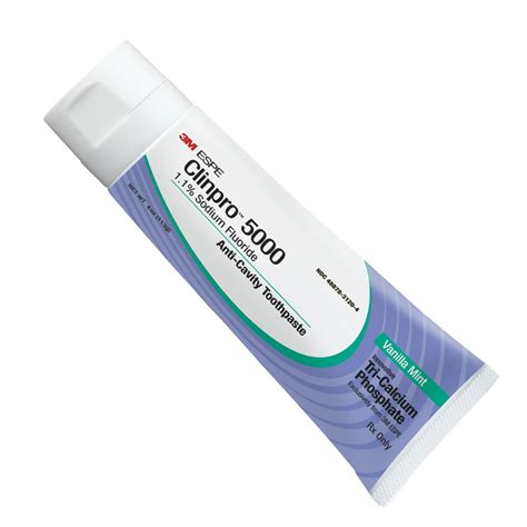 3M Clinpro 5000 Toothpaste, 1.1% Sodium Fluoride, Vanilla Mint