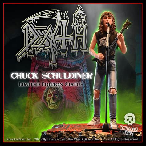 Death Chuck Schuldiner II KnuckleBonz Statue