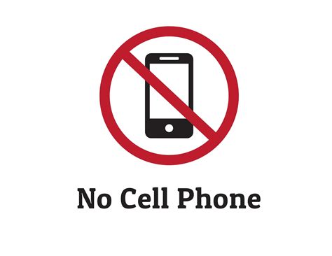 Free Printable No Cell Phone Sign Templates [PDF]