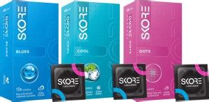 SKORE BLUES, COOL AND DOTS Condom Price in India - Buy SKORE BLUES ...