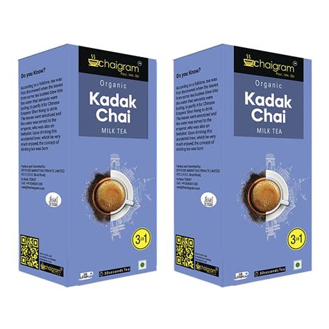 CHAIGRAM Combo of Kadak Tea Instant Tea Premix (Tea Powder)| Rich taste ...