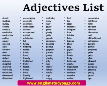 Image result for Adjectives as Modifiers Examples