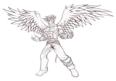 Tekken Jin Kazama - Free Coloring Pages